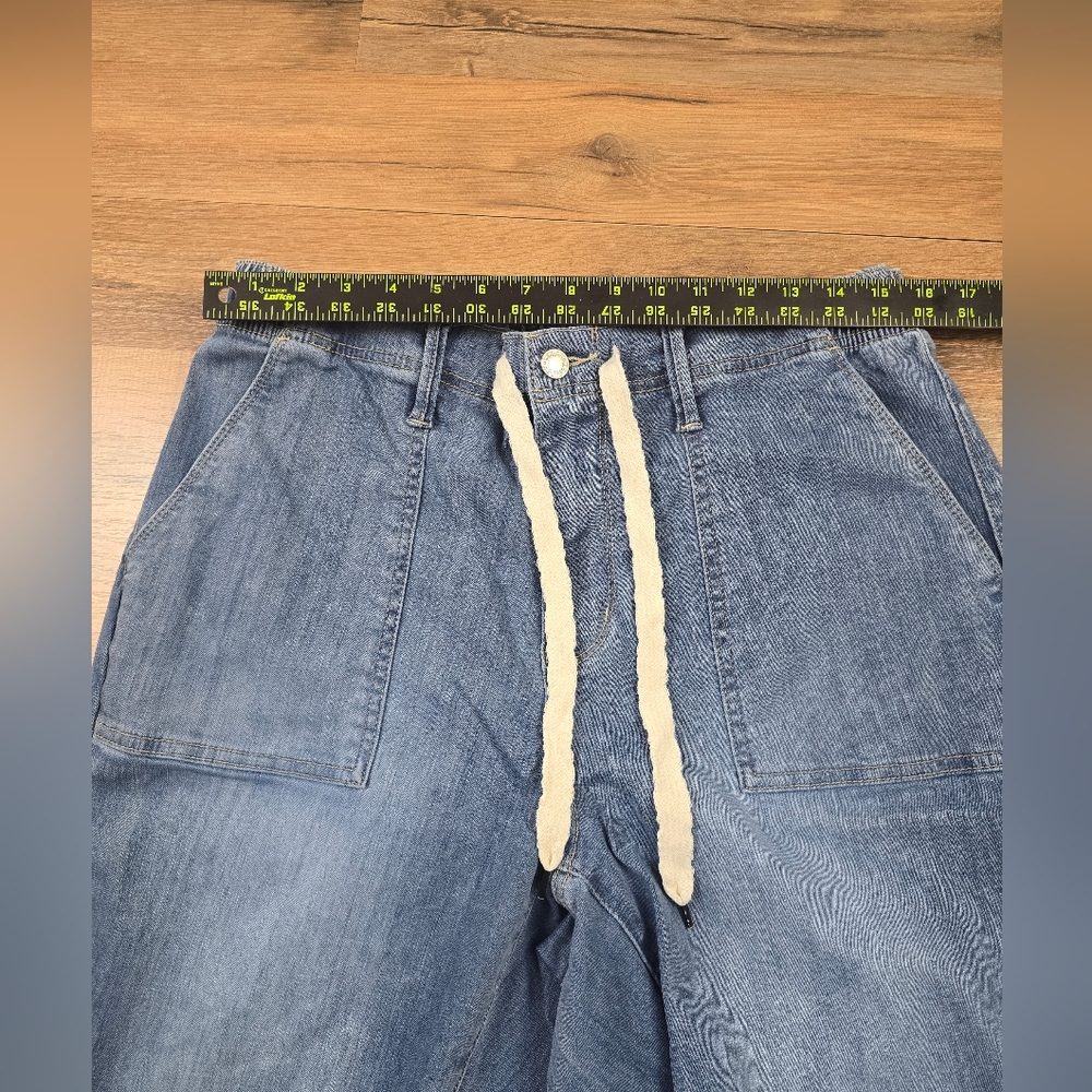 Judy Blue Relaxed Blue Jeans with Drawstring - Picture 4 of 6